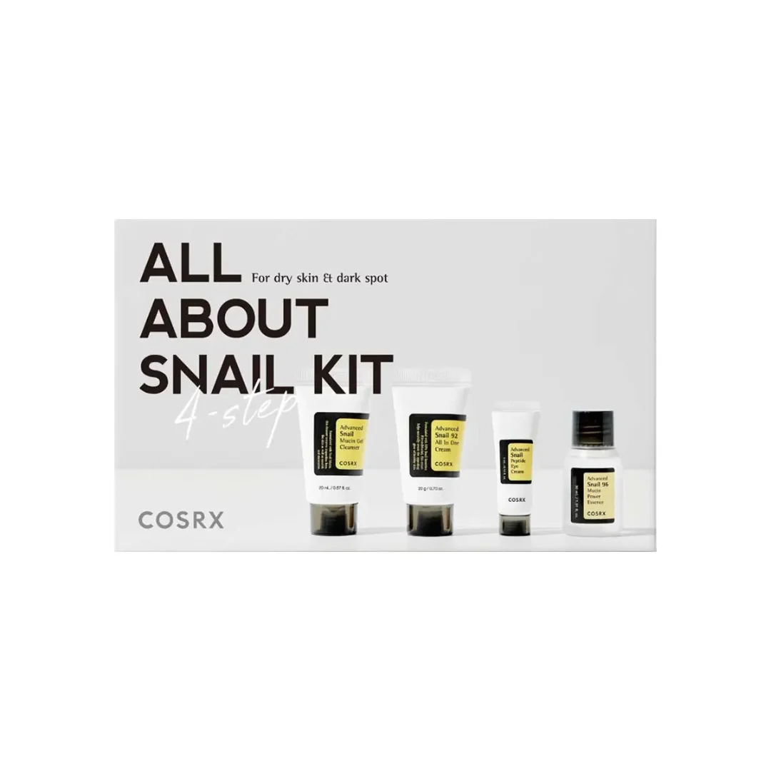 Cosrx All About Snail Kit 4 Step Skincare Set Cosrx All About Snail Kit 4-Step Skincare Set