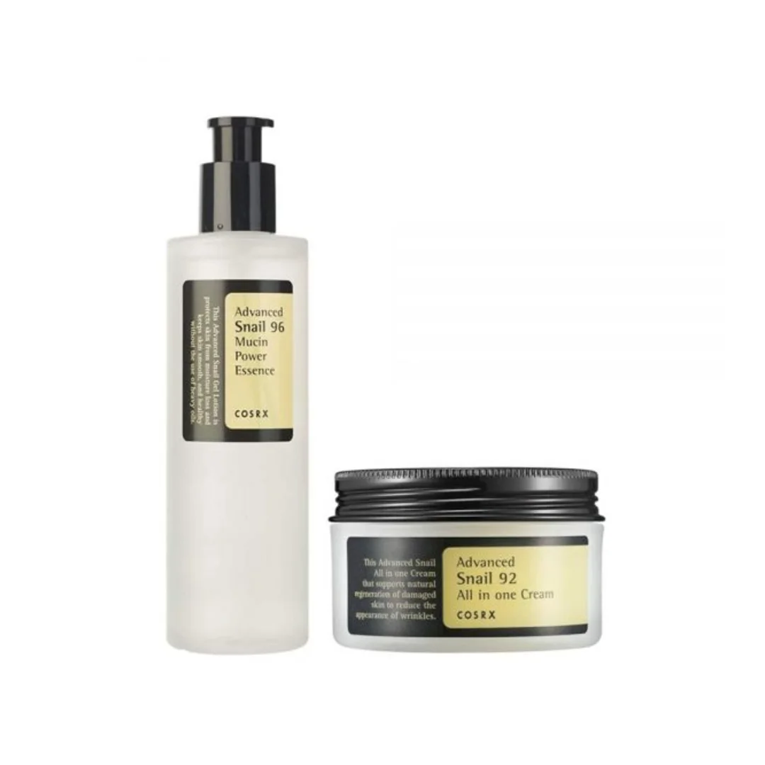 Cosrx Advanced Snail Mucin Essence and Cream Power Duo (100ml+100ml)