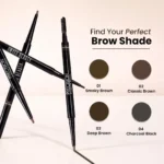 Swiss Beauty Precision Eyebrow Pencil - 04 Charcoal Black
