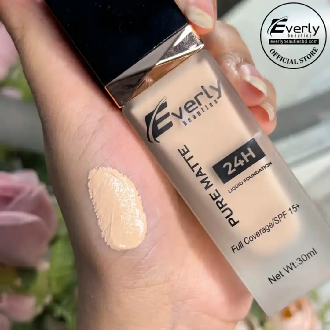 Everly Beauties Pure Matte Full Coverage Foundation with SPF 15+ (30ml)