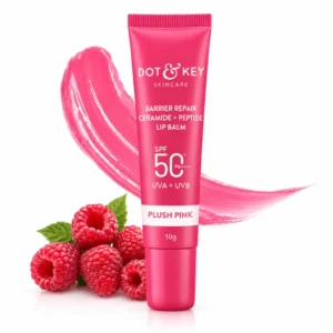 Dot Key SPF 50 CeramidePeptide Lip Balm Plush Pink (10gm)