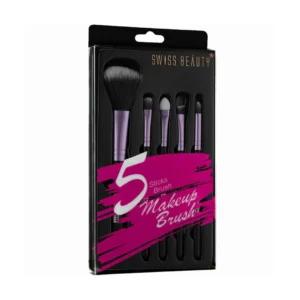 Swiss Beauty 5 Sticks Makeup Brushes - Purple 03