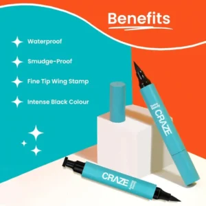 Swiss Beauty Craze Eyeliner Stamp Duo Black