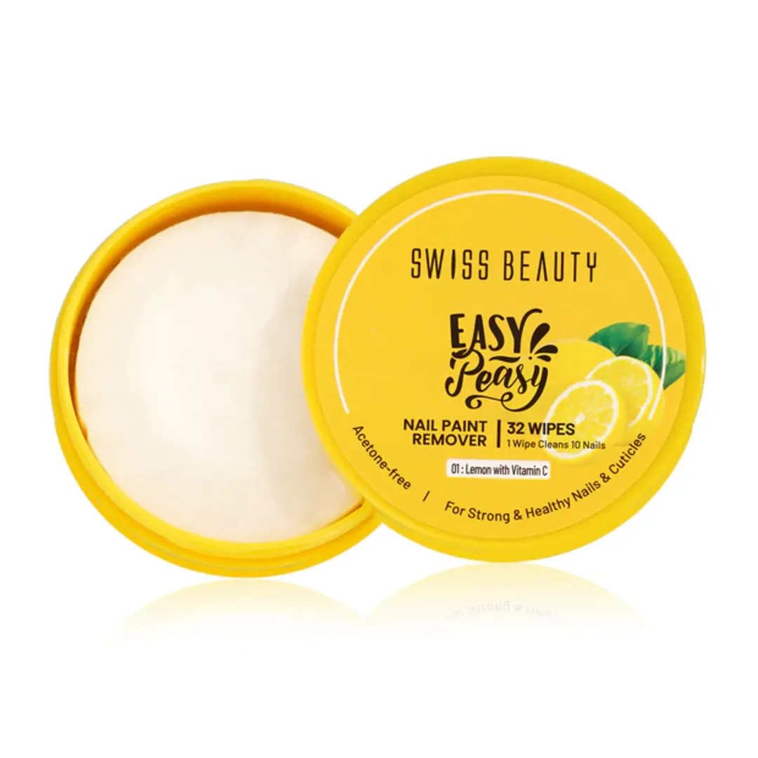 Swiss Beauty Easy Peasy Nail Paint Remover Lemon Swiss Beauty Easy Peasy Nail Paint Remover Lemon