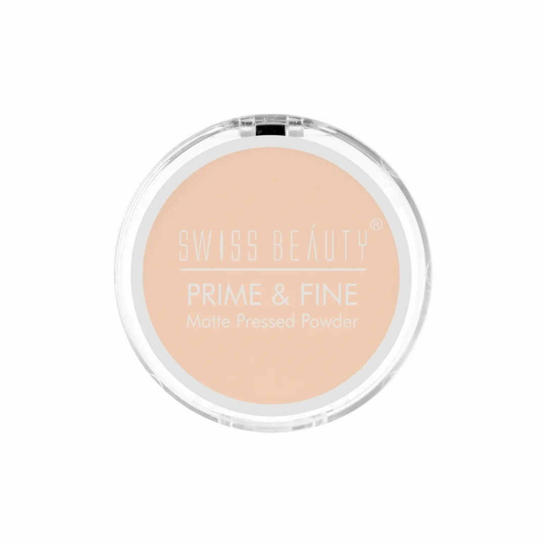 Swiss Beauty Prime & Fine Matte Pressed Powder - 01 Classic Ivory