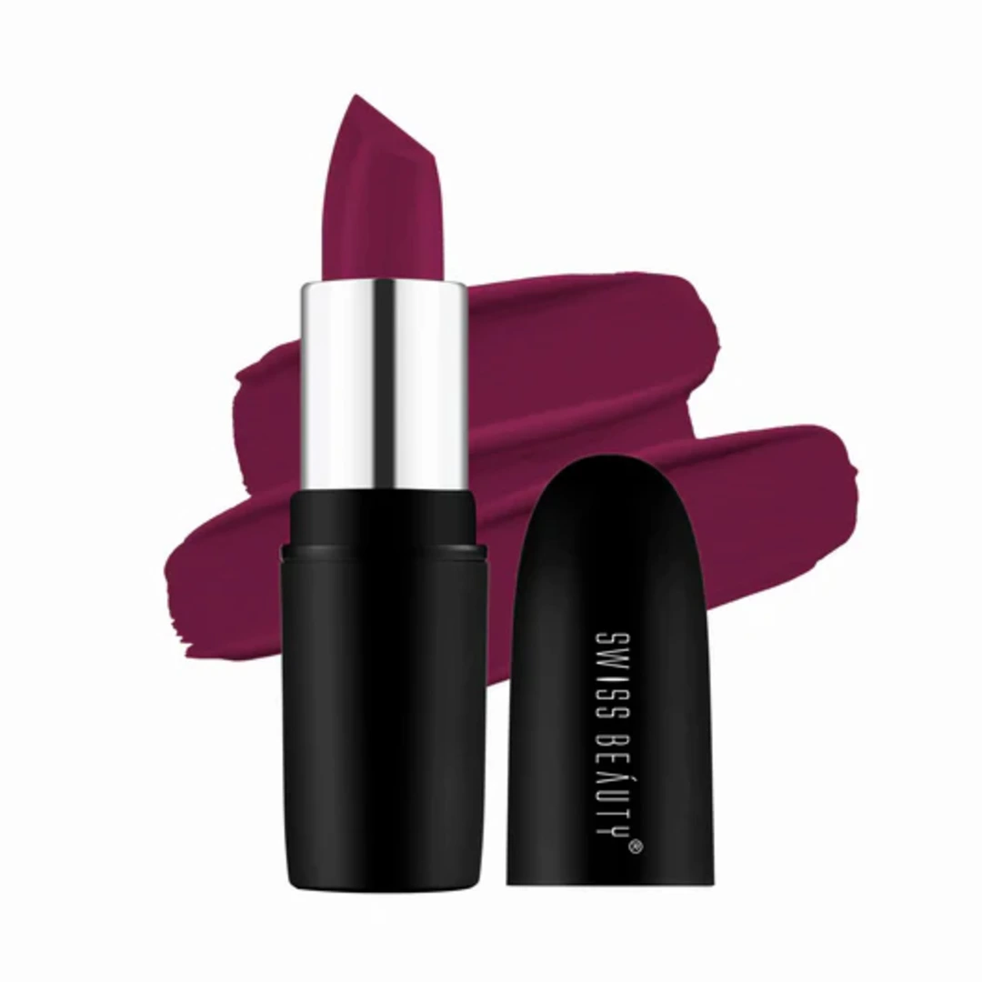 Swiss Beauty Pure Matte Lipstick – 224 Red Wine Swiss Beauty Pure Matte Lipstick – 224 Red Wine