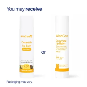 WishCare Ceramide Lip Balm with SPF 50 PA Natural