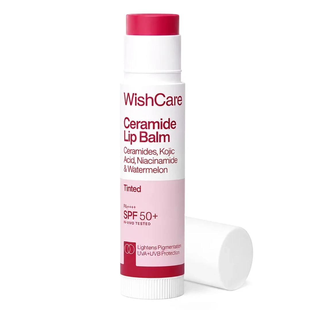 WishCare Ceramide Lip Balm with SPF 50 PA Natural Pink
