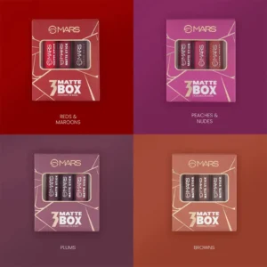 Mars Matte Box Set of 3 Lipsticks for Women